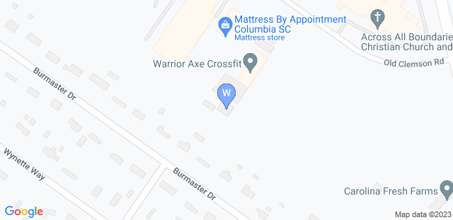 Map to Warrior Axe CrossFit